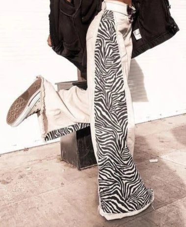 Zebra Denim Jeans